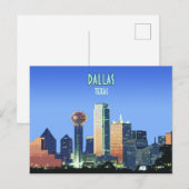 Dallas Downtown Texas Briefkaart (Voorkant / Achterkant)
