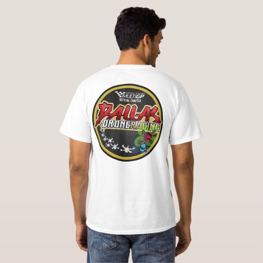 Dallas Drone Racing T-shirt (Achterkant volledig)