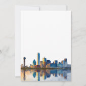 Dallas Elopement Wedding Reception Kaart (Achterkant)