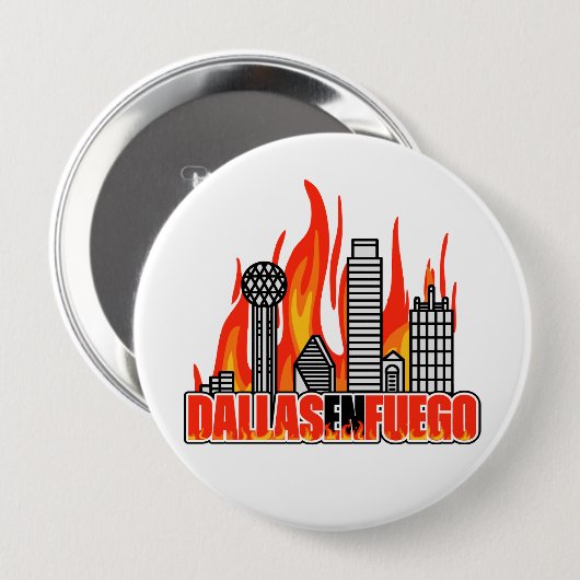 Dallas en Fuego Button (Voorkant /achterkant)