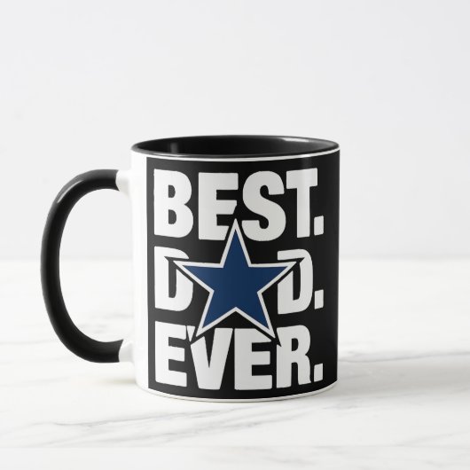 Dallas Fan Best Dad Ever Football Love Father's Mok (Links)