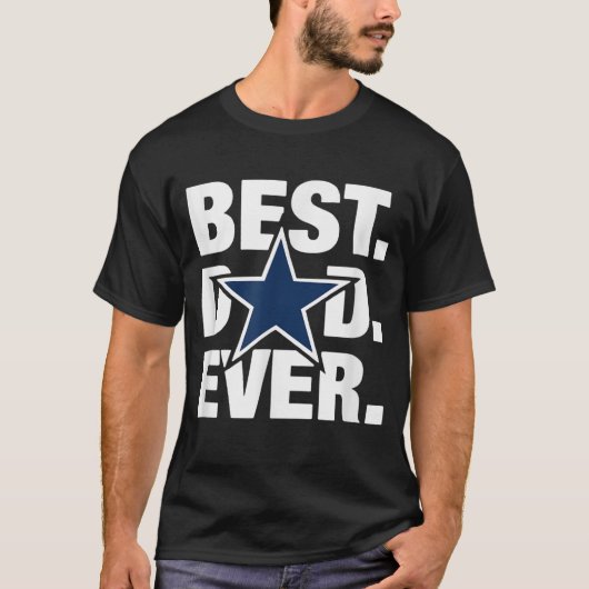 Dallas Fan Best Pap Ever Football Love Fathers Day T-shirt (Voorkant)