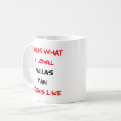 Dallas-fan, loyaal koffiemok (Voorkant links)