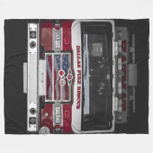 Dallas Fire Truck Fleece Deken (Voorkant (Horizontaal))