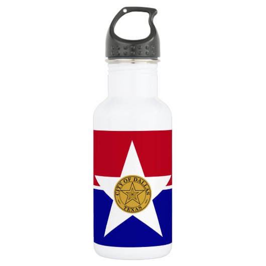 Dallas Flag Liberty Bottle Waterfles (Voorkant)