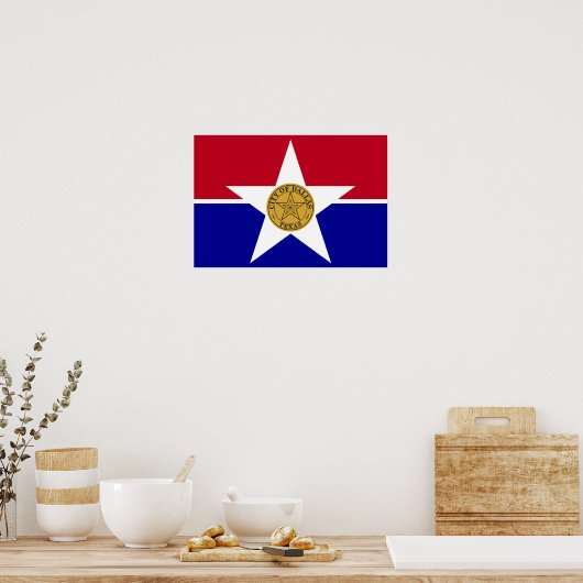 Dallas Flag Poster (Keuken)