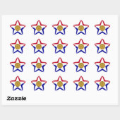 Dallas Flag Ster Sticker (Vel)