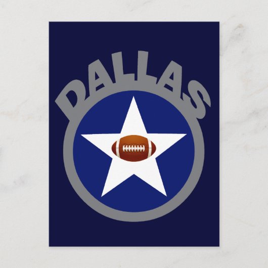 DALLAS-FOOTBALL BRIEFKAART (Voorkant)
