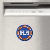DALLAS FOOTBALL CIRCLE MAGNEET (Insitu (Vaatwasser))