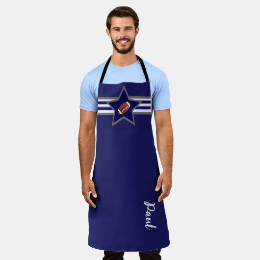 Dallas Football Fan Aanpasbaar Ontwerp Schort (Gedragen)