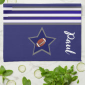 Dallas Football Fan Customizable Design Theedoek (Gevouwen)