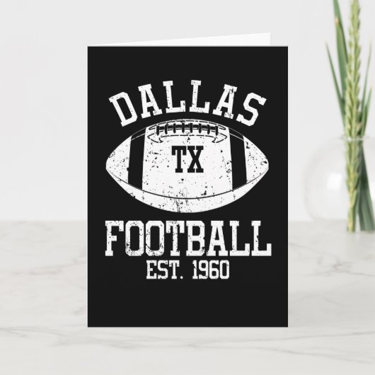 Dallas Football Fan Gift Cadeau Idee Kaart (Voorkant)