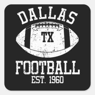 Dallas Football Fan Gift Cadeau Idee Vierkante Sticker