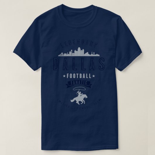 Dallas Football Fanatic  look Text T-shirt (Design voorkant)