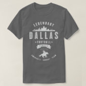 Dallas Football Fanatic  White Text T-shirt (Design voorkant)
