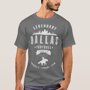 Dallas Football Fanatic  White Text T-shirt