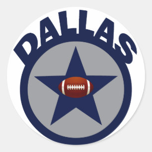 DALLAS-FOOTBALL RONDE STICKER