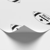 Dallas Football Theme Cadeaupapier (Hoek)