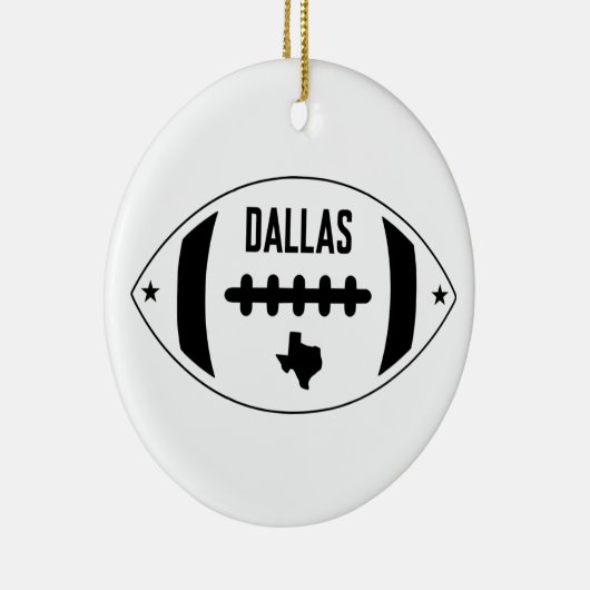 Dallas Football Theme Keramisch Ornament (Rechts)