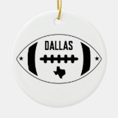 Dallas Football Theme Keramisch Ornament (Voorkant)
