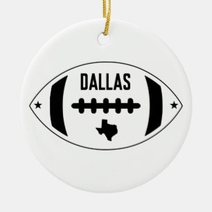 Dallas Football Theme Keramisch Ornament