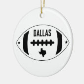 Dallas Football Theme Keramisch Ornament (Links)