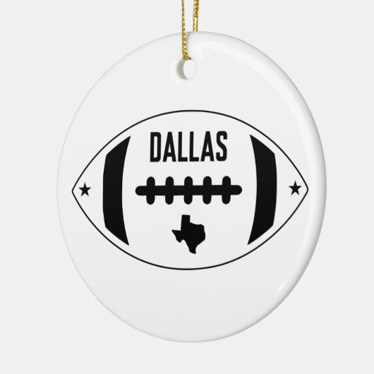 Dallas Football Theme Keramisch Ornament (Links)