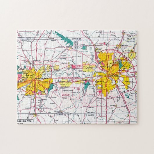 Dallas/Fort Worth Legpuzzel (Horizontaal)