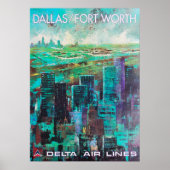 DALLAS FORT WORTH POSTER (Voorkant)