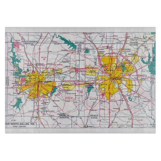 Dallas/Fort Worth Snijplank (Voorkant)