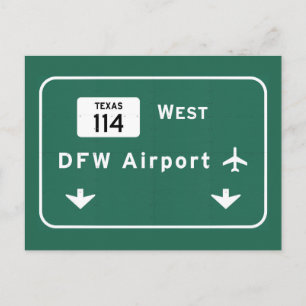 Dallas Ft Worth DFW Airport 114 Interstate Texas - Briefkaart