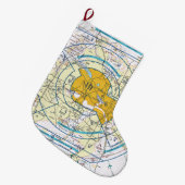 Dallas Ft. Worth Flyway Chart Grote Kerstsok (Voorkant (Hangend))