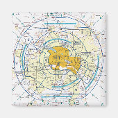 Dallas Ft. Worth Flyway Chart Magneet (Voorkant)