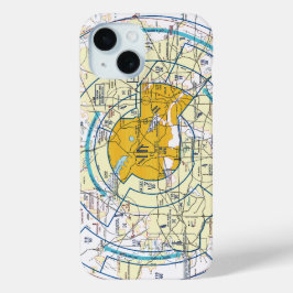 Dallas - Ft. Worth Flyway Grafiek iPhone 15 Case