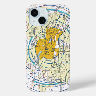 Dallas - Ft. Worth Flyway Grafiek iPhone 15 Case