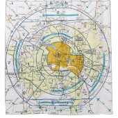 Dallas - Ft. Worth Flyway Grafiek Douchegordijn (Voorkant)