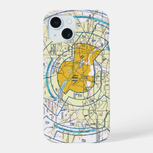 Dallas - Ft. Worth Flyway Grafiek iPhone 15 Case