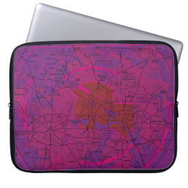 Dallas - Ft. Worth Flyway Grafiek Laptop Sleeve