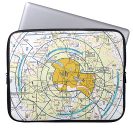 Dallas - Ft. Worth Flyway Grafiek Laptop Sleeve