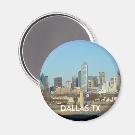 Dallas - Gepersonaliseerd Magneet (Voorkant / Achterkant)