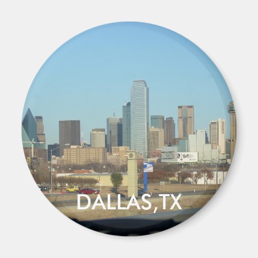 Dallas - Gepersonaliseerd Magneet (Voorkant)