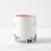 Dallas gepersonaliseerde bruiloft koffie Mok (Midden)