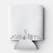 Dallas gestileerde skyline | Bruiloft Koelbox Blikjeskoeler (Achterkant)