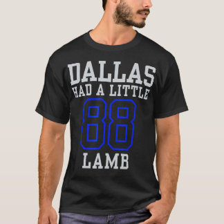 Dallas had een klein lamssportdesignkledingstuk t-shirt