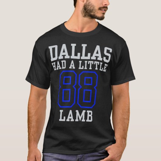 Dallas had een klein lamssportdesignkledingstuk t-shirt (Voorkant)