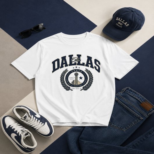 Dallas Heritage Crest Graphic T-shirt