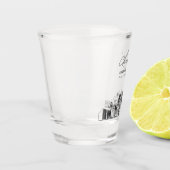 Dallas Huwelijksgunst Gepersonaliseerde Proost Shot Glas (Links)