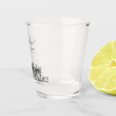 Dallas Huwelijksgunst Gepersonaliseerde Proost Shot Glas (Rechts)