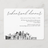 Dallas Huwelijksrepetitie Uitnodigingsbijlage Kaar Informatiekaartje (Voorkant)