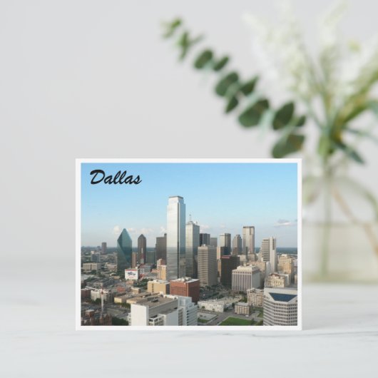 dallas in de stad briefkaart (Staand voorkant)